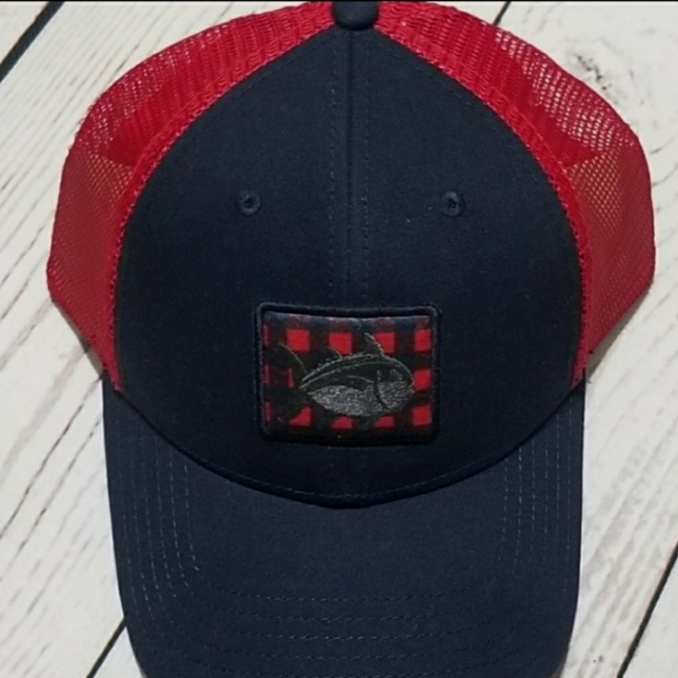 Southern Tide Gingham Fly Patch Snapback